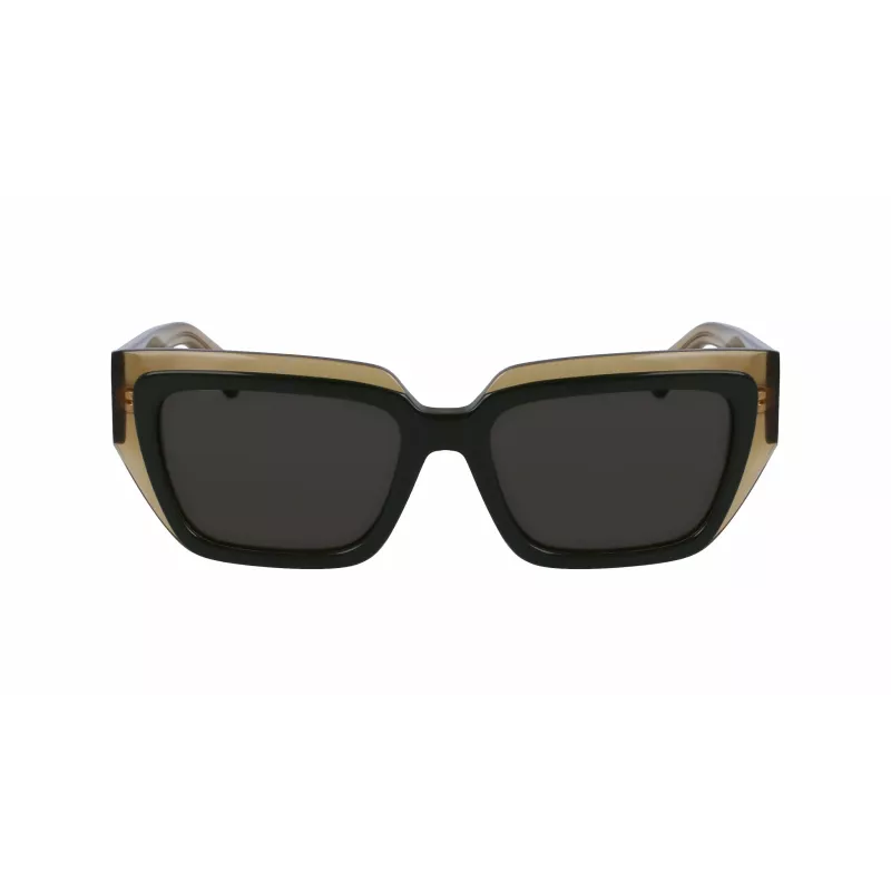 FERRAGAMO SF2002S-327 Okulary przeciwsłoneczne damskie Havana Acetate Brązowy Gradient 55mm