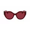 FERRAGAMO SF2004S-618 Damskie okulary przeciwsłoneczne Motylkowe Havana Acetat Brązowe Gradientowe Szkła 53/18/140 mm