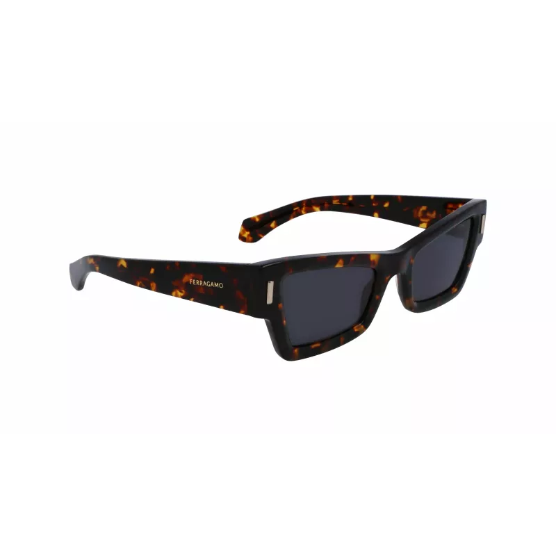 FERRAGAMO SF2006S-242 Okulary przeciwsłoneczne damskie Havana Acetate Butterfly 53mm