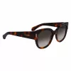 FERRAGAMO SF2007S-240 Damskie okulary przeciwsłoneczne Cat Eye Havana Brązowy Gradient 51mm