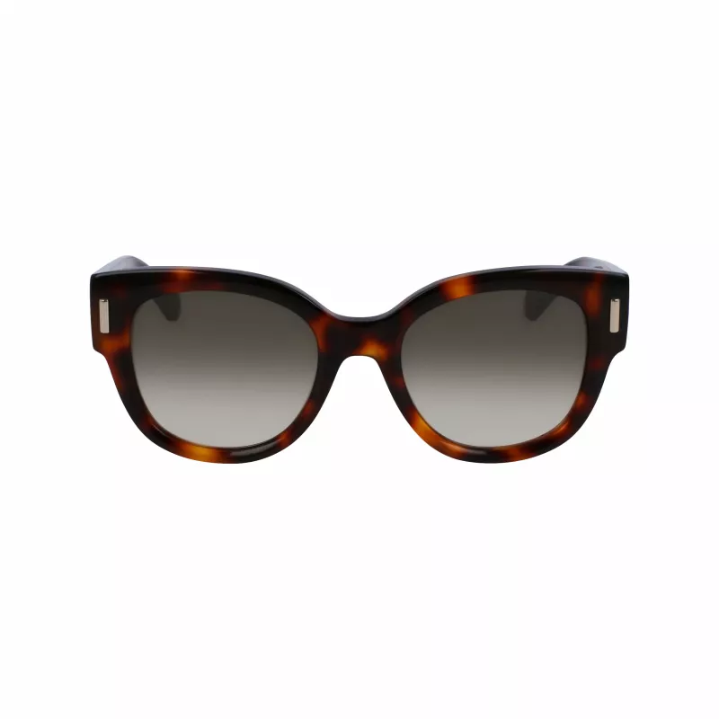 FERRAGAMO SF2007S-240 Damskie okulary przeciwsłoneczne Cat Eye Havana Brązowy Gradient 51mm