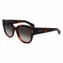 FERRAGAMO SF2007S-240 Damskie okulary przeciwsłoneczne Cat Eye Havana Brązowy Gradient 51mm
