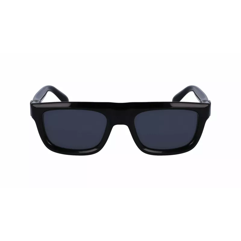 FERRAGAMO SF2009S-001 Okulary przeciwsłoneczne męskie - czarna oprawka szare szkła 56/21/145 mm