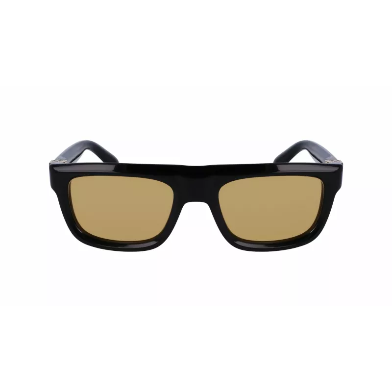 Okulary przeciwsłoneczne męskie FERRAGAMO SF2009S-011 - czarna oprawka, szare szkła, 56/21/145 mm