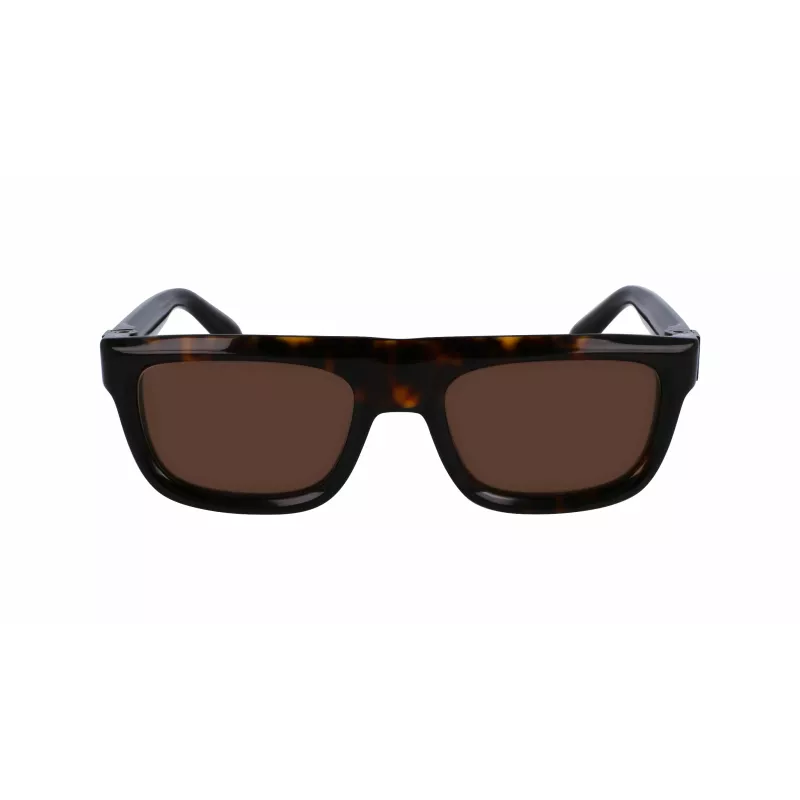 FERRAGAMO SF2009S-242 Okulary przeciwsłoneczne męskie kwadratowe z acetylenu Havana Brązowy Gradient 56/21/145 mm