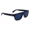 FERRAGAMO SF2009S-414 Męskie prostokątne okulary przeciwsłoneczne z acetylocelulozy - brązowe szkła - 56/21/145 mm