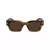 Okulary przeciwsłoneczne Ferragamo SF2010S-319 Mężczyźni Zielony Hawana Kształt kwadratowy Acetat 52mm