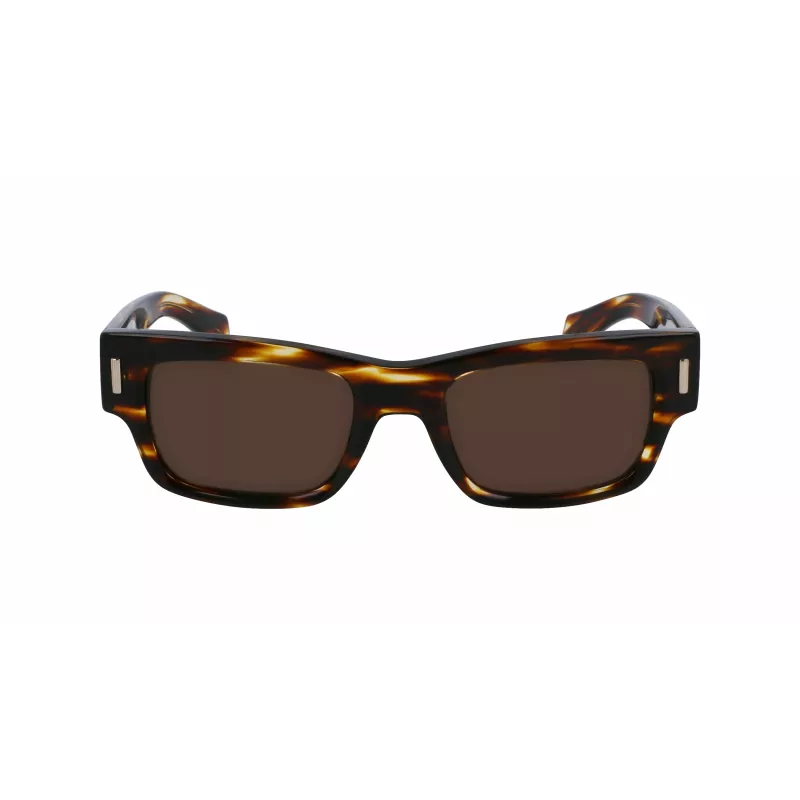 Okulary przeciwsłoneczne FERRAGAMO SF2011S-216 dla mężczyzn, Dark Havana, brązowy gradient, 53mm