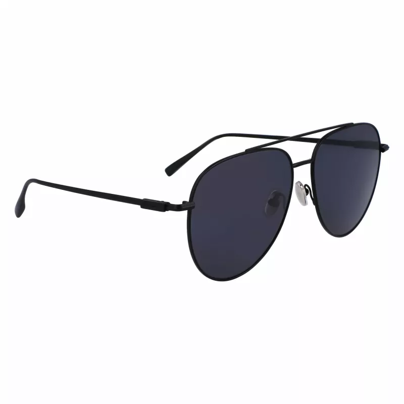 Okulary przeciwsłoneczne męskie FERRAGAMO SF308S-2 - Oprawka acetatowa, soczewki poliwęglanowe, ochrona UV400, kształt prostokątny, 61/15/145 mm