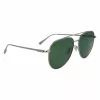 Okulary przeciwsłoneczne męskie FERRAGAMO SF308S-44 - brązowa oprawka z acetatu Havana, szare soczewki poliwęglanowe, ochrona UV400