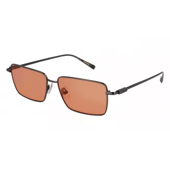 Okulary przeciwsłoneczne Ferragamo SF309S5715017 dla mężczyzn - czarna oprawka acetatowa, szare soczewki poliwęglanowe, 57mm
