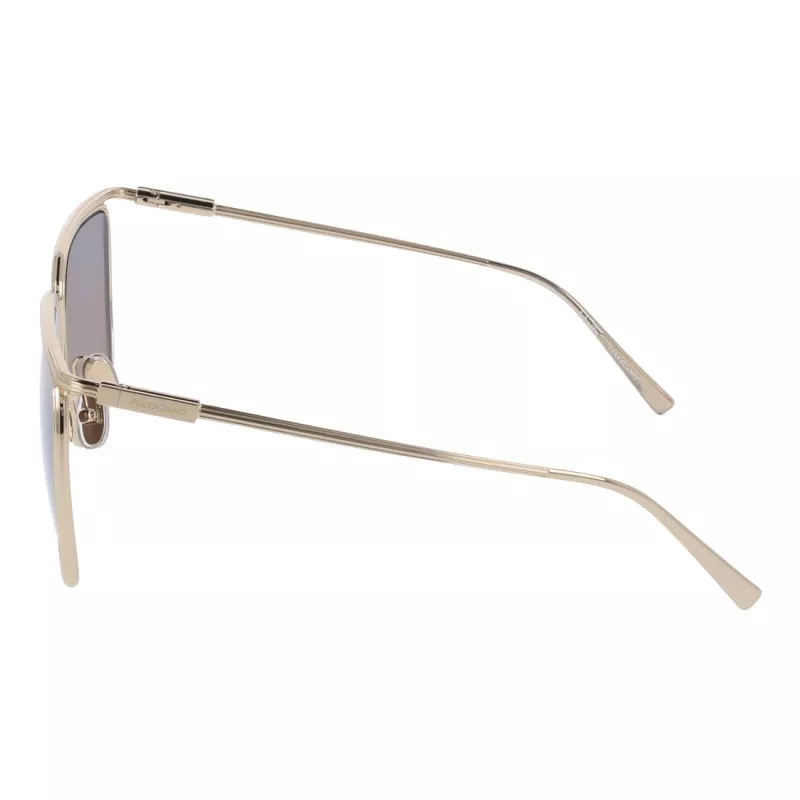 FERRAGAMO SF324S5816745 Damskie okulary przeciwsłoneczne Butterfly Havana Brązowy Gradient 58mm