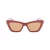 Okulary przeciwsłoneczne FERRAGAMO SF929S-209 damskie, Havana, motylkowe, acetat, brązowy gradient 55/17/145 mm