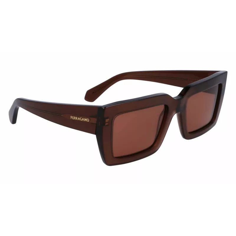 Okulary przeciwsłoneczne FERRAGAMO damskie SF1108S542123 Brąz Havana 54/21/140 mm