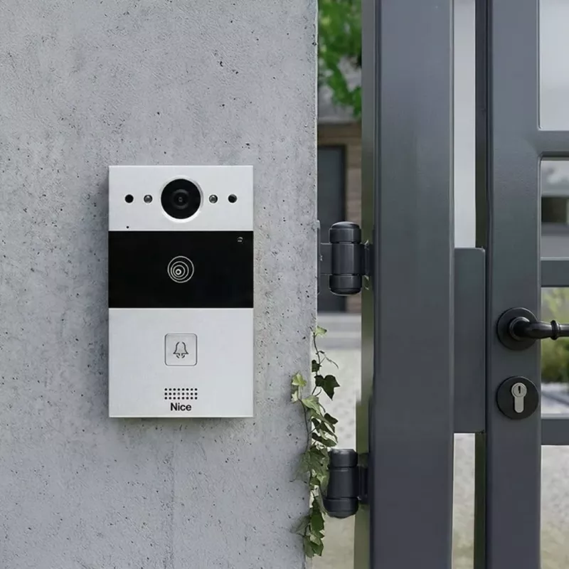 FIBARO MyBell Outdoor Video Doorbell (MBIP1BSTAT) - Czarny, 1080p, PoE, Wi-Fi, IP54