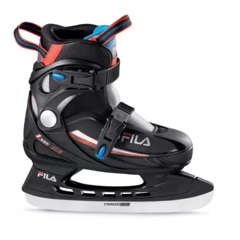 Fila J-One Ice HR Łyżwy hokejowe juniorskie, czarny/czerwony/niebieski, EU 31-35