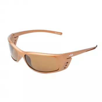 FILA SF004-62C3 Unisex Okulary Przeciwsłoneczne Prostokątne - Czarna Oprawka Szare Szkła 62/16/125 mm