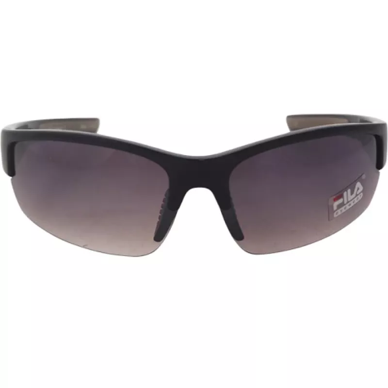 Okulary przeciwsłoneczne FILA SF215-71PC1 dla mężczyzn - czarna oprawka, szare szkła, ochrona UV400