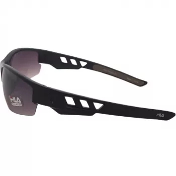 Okulary przeciwsłoneczne FILA SF215-71PC1 dla mężczyzn - czarna oprawka, szare szkła, ochrona UV400