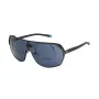 FILA SFI125990627 Okulary przeciwsłoneczne sportowe męskie - czarna oprawka, soczewki dymione, UV400