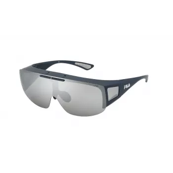 Okulary przeciwsłoneczne sportowe FILA SFI126-996QSP dla mężczyzn - czarna oprawka, ochrona UV400