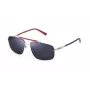 FILA SFI210V60E70B Męskie prostokątne okulary przeciwsłoneczne Havana z brązowymi soczewkami poliwęglanowymi 60/16/145 mm