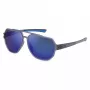 FILA SFI301-607F6P Okulary przeciwsłoneczne męskie z polaryzacją - czarna oprawka, szare szkła, 60/14/140 mm