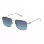 FILA SFI456-580579 Męskie okulary przeciwsłoneczne prostokątne - czarna oprawka, soczewki dymne, ochrona UV400