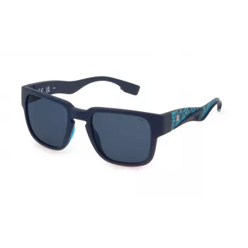 FILA SFI463-53J99P Okulary przeciwsłoneczne męskie polaryzacyjne, czarna oprawka, szare soczewki, 53 mm