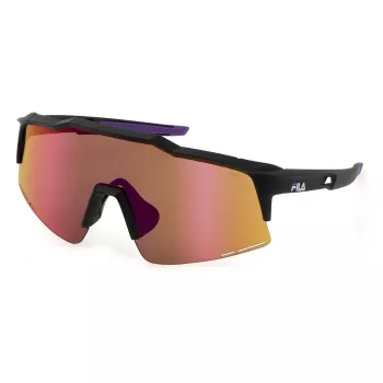 FILA SFI516-990965 Okulary przeciwsłoneczne unisex - oprawa osłonowa, soczewki dymne, ochrona UV400