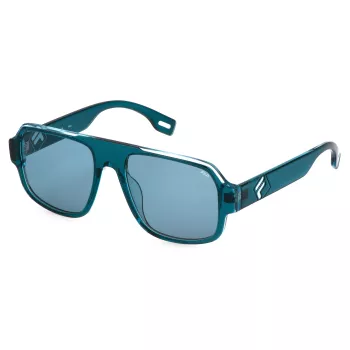 FILA SFI528-56U28P Okulary przeciwsłoneczne unisex - czarna oprawka, szare soczewki polaryzacyjne, ochrona UV400