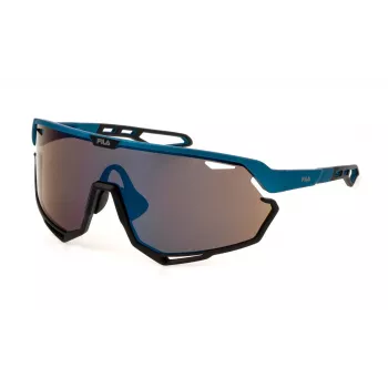 FILA SFI721 Okulary przeciwsłoneczne unisex - czarna oprawka, szare soczewki, szerokość soczewki 99 mm