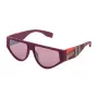 FILA Unisex Okulary Przeciwsłoneczne SF936457L62X - Czarna Prostokątna Oprawka z Szarymi Soczewkami Poliwęglanowymi, Ochrona UV400