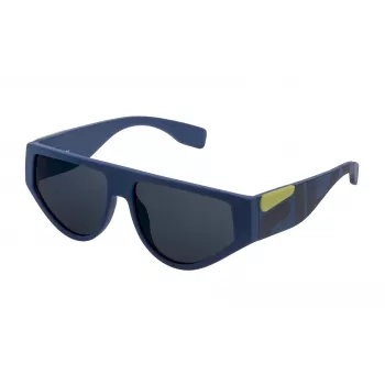 FILA Unisex Okulary Przeciwsłoneczne SF936457U43B - Matowa Czarna Oprawka, Soczewki Dymne, Ochrona UV400