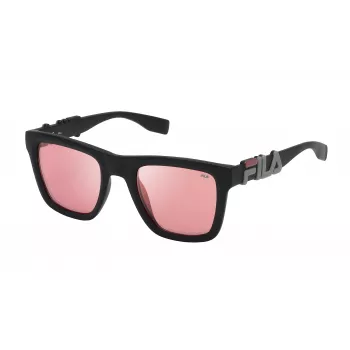 FILA Unisex Okulary Przeciwsłoneczne SF9416-51U28K - Czarna Oprawka, Szare Szkła 51mm