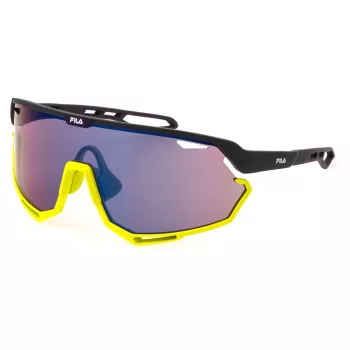 Okulary przeciwsłoneczne FILA Unisex SFI529-546HKX - Czarna oprawka, szare szkła, ochrona UV400