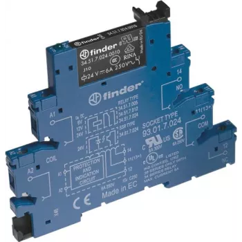 Finder 38.51.0.240.0060 Przekaźnik sprzęgający 1 CO 6 A 240 V AC DIN Rail