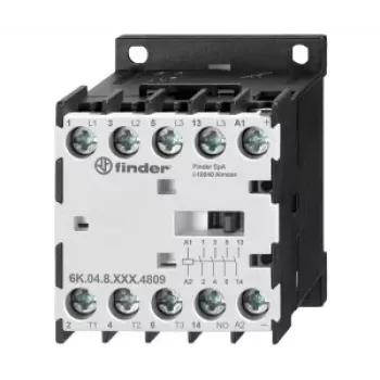Finder 6K.04.8.230.4812 Modułowy stycznik, cewka 230 V AC, 3 styki główne NO, 1 styk pomocniczy NO, 25 A