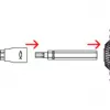 Fischer 558881 FAFS Śruba regulacyjna 5 mm x 100 mm profil T stal ocynkowana Torx T25 łeb stożkowy (100 szt.)