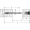 Fischer 558881 FAFS Śruba regulacyjna 5 mm x 100 mm profil T stal ocynkowana Torx T25 łeb stożkowy (100 szt.)