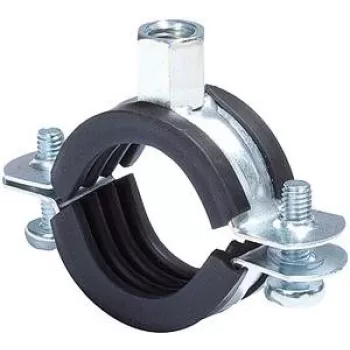Fischer 91489 FRS obejma do rur 74-78 mm M8/M10 z izolacją akustyczną EPDM, stal ocynkowana, 25 szt.