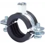 Fischer 91489 FRS obejma do rur 74-78 mm M8/M10 z izolacją akustyczną EPDM, stal ocynkowana, 25 szt.