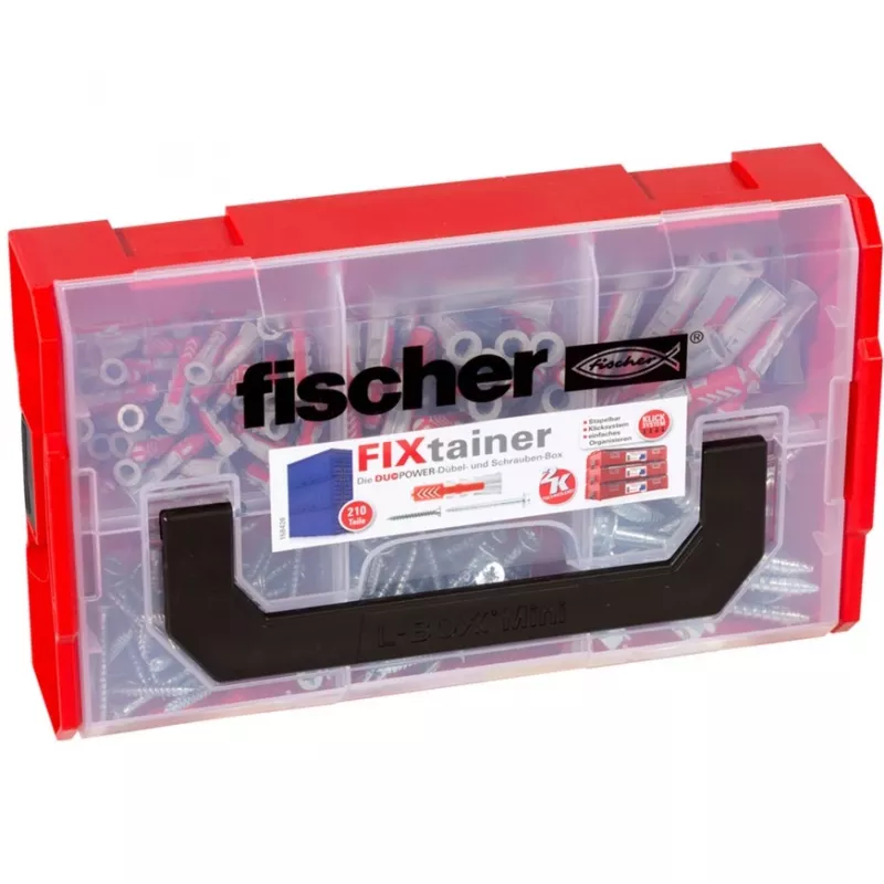 Fischer DUO-Line zestaw kołków rozporowych i wkrętów, 105 elementów, DUOPOWER i DUOTEC 535969