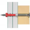 Kołek uniwersalny fischer DUOPOWER 6x30 BigBox, jasnoszary/czerwony, 950 sztuk, pudełko wielokrotnego zamykania 570548