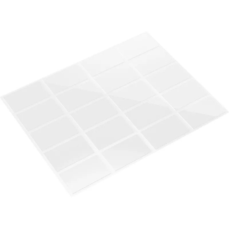 FISCHER GOW Taśmy montażowe 20 szt., białe, 22 x 36 mm, samoprzylepne