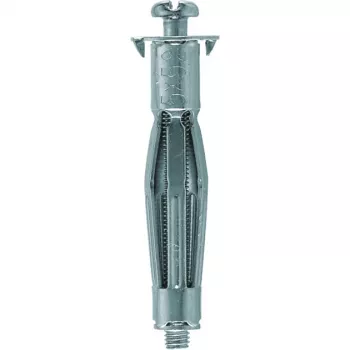 FISCHER HM 4x46 S B Kotwa metalowa do pustych przestrzeni - stal ocynkowana, M4, 20 szt. z wkrętami, srebrny