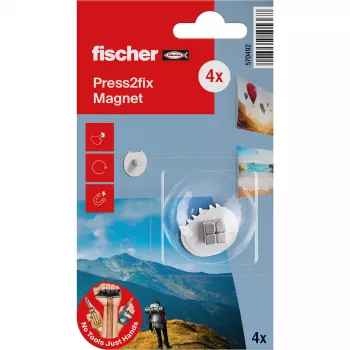 fischer Press2fix Magnes montażowy 10 mm Neodym 4-częściowy zestaw 570492
