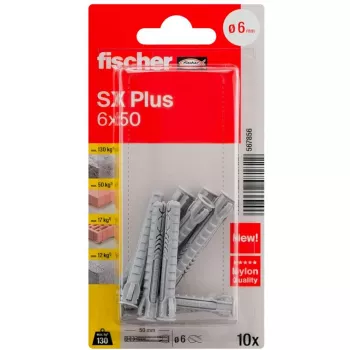 Fischer SX Plus Kołek rozporowy 6x50 mm (10 sztuk) 567856
