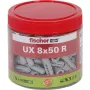Kołek uniwersalny Fischer UX 8x50 R z kołnierzem - 75 sztuk w pudełku 531026