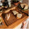 Fiskars 1059230 Prostokątna deska do krojenia z bambusa 35 x 25 cm